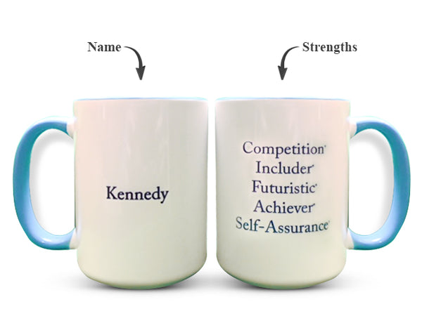 "Paint Me Blue" Strengths Mug