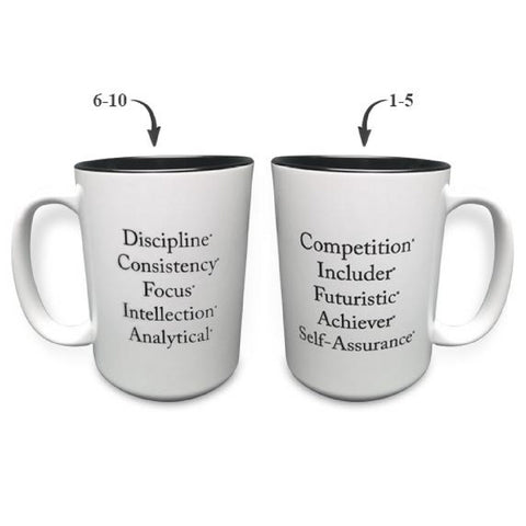 "Top 10" Strengths Mug (Black)