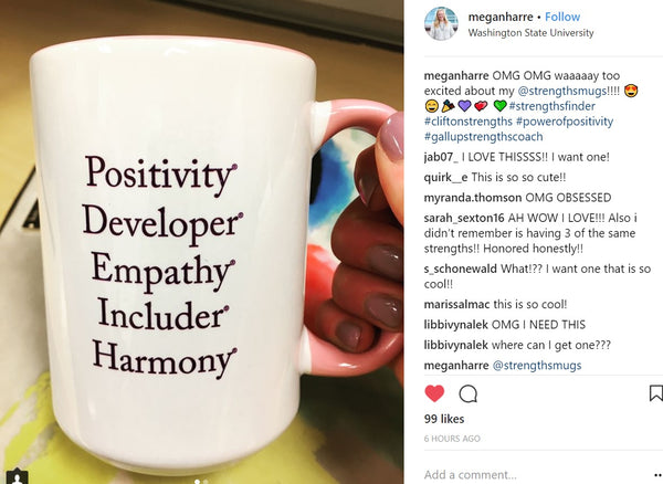 "Color Me Pink" Strengths Mug